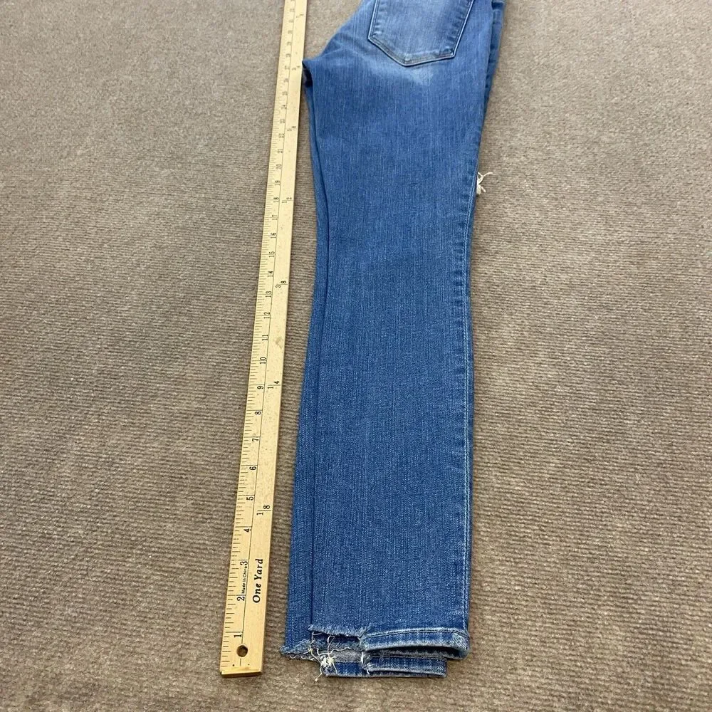 FRAME Jeans Womens 26 Blue‎ Denim Le Skinny de Jeanne Crop Distressed Stretch
